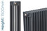 NF5-A-1500-TH - Infinity Anthracite 5 Column Radiator 14 Sections H1500mm X W668mm NF5-A-1500-TH - Infinity Anthracite 5 Column Radiator 14 Sections H1500mm X W668mm